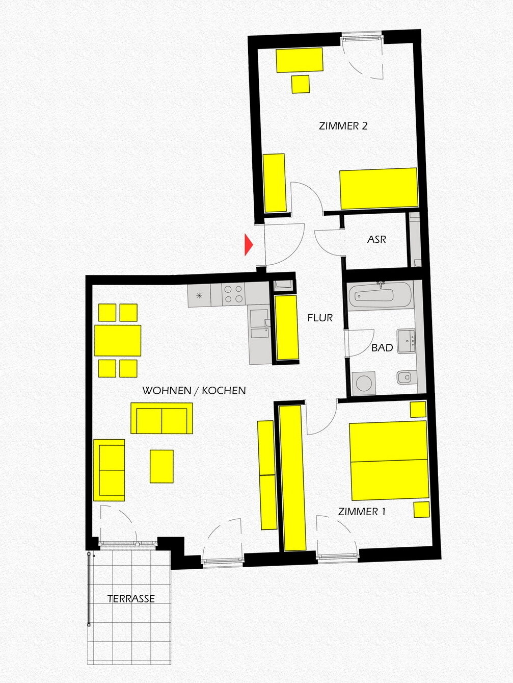 Wohnung zur Miete 1.199 € 3 Zimmer 87 m²<br/>Wohnfläche EG<br/>Geschoss Angerstraße 6 Schönefeld Schönefeld 12529