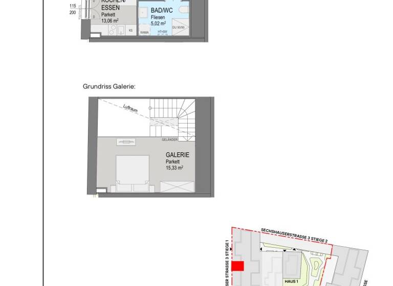 Studio zum Kauf - Erstbezug 319.000 € 1 Zimmer 41,7 m² 2. Geschoss Sechshauser Straße Wien 1150