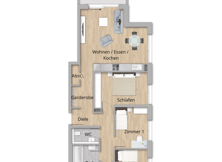 Wohnung zum Kauf - Erstbezug 549.000 € 4 Zimmer 90 m² Metzingen 72555