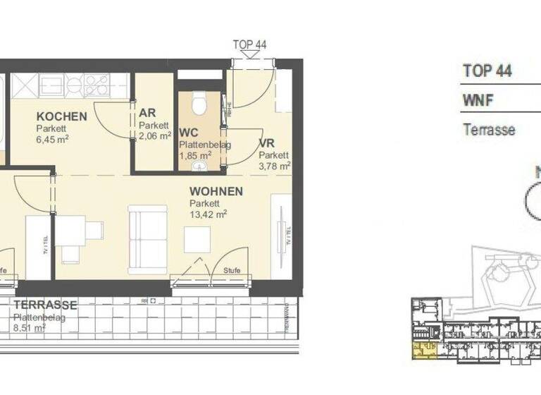 Sonstiges zum Kauf - Erstbezug als Kapitalanlage geeignet 1.269.500 € 216,5 m² Arakawastrasse Wien,Donaustadt 1220