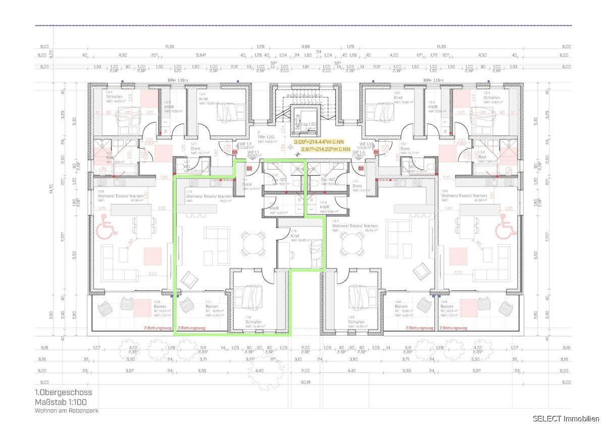 Wohnung zum Kauf 329.000 € 3 Zimmer 86,8 m²<br/>Wohnfläche 1.<br/>Geschoss Kleinblittersdorf Kleinblittersdorf 66271