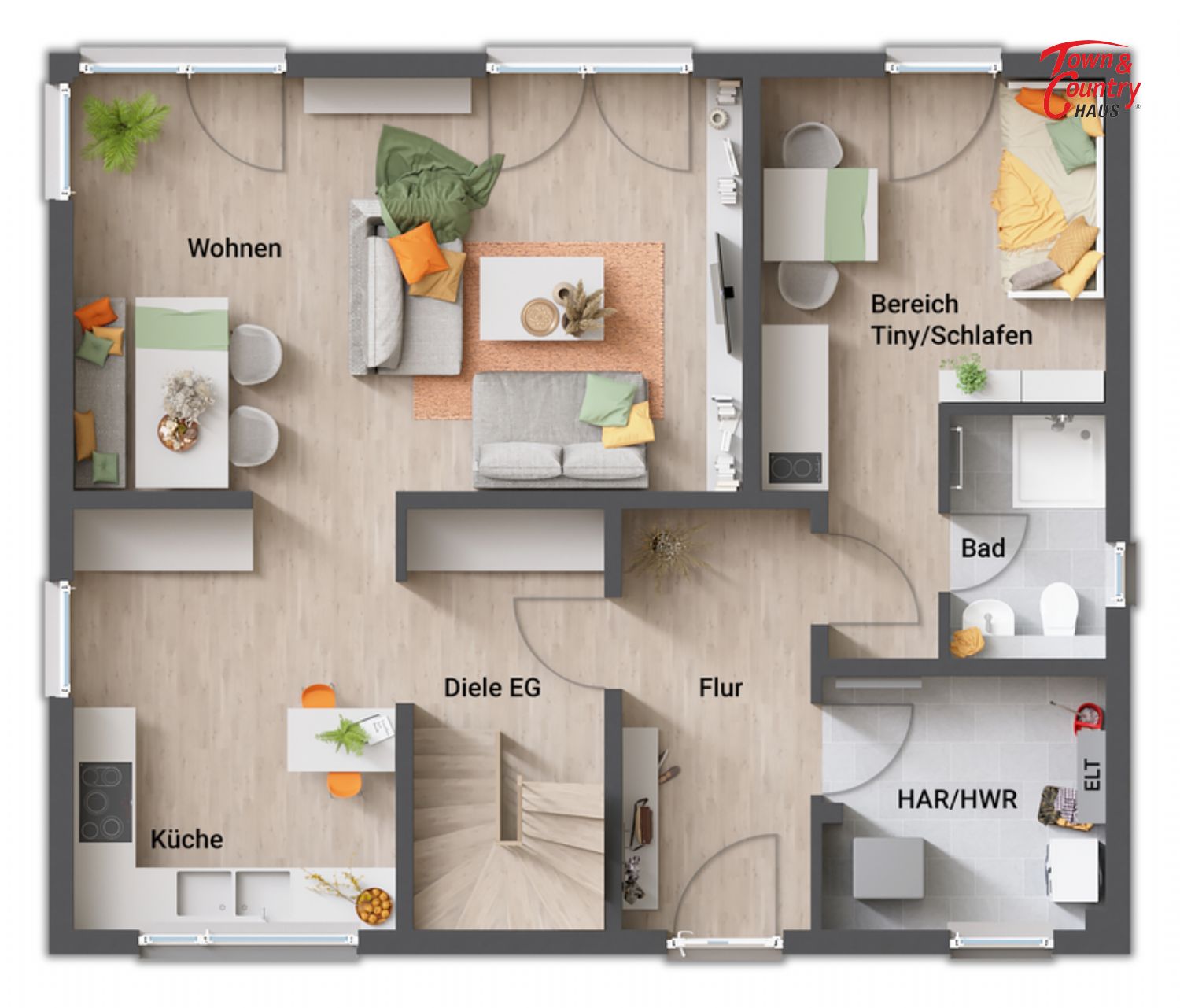 Stadthaus zum Kauf provisionsfrei 394.692 € 5 Zimmer 150,8 m²<br/>Wohnfläche 848 m²<br/>Grundstück Neuberend 24879