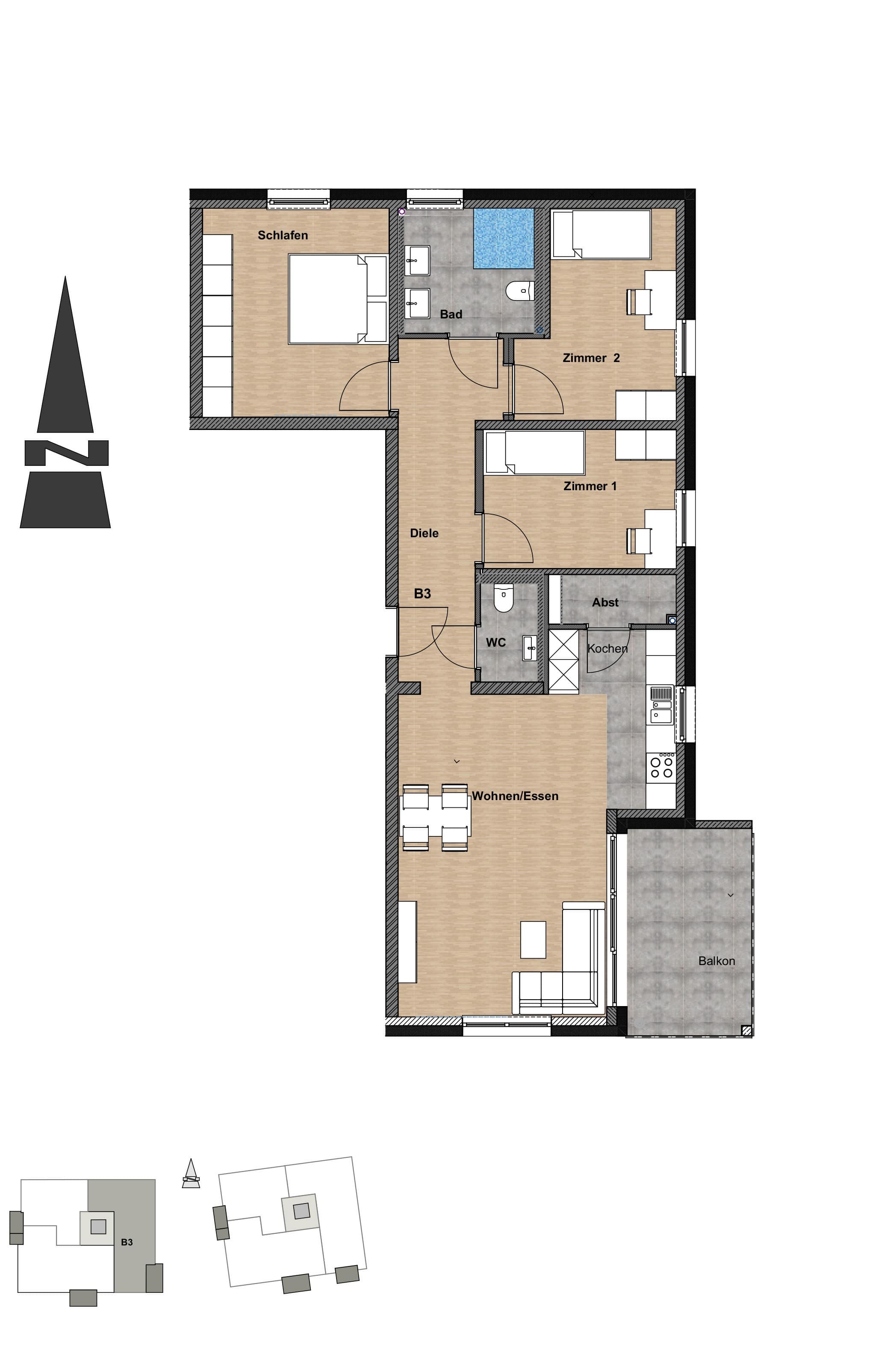 Wohnung zur Miete nur mit Wohnberechtigungsschein 845 € 4 Zimmer 93 m²<br/>Wohnfläche 1.<br/>Geschoss 01.12.2024<br/>Verfügbarkeit Bad Wimpfen Bad Wimpfen 74206