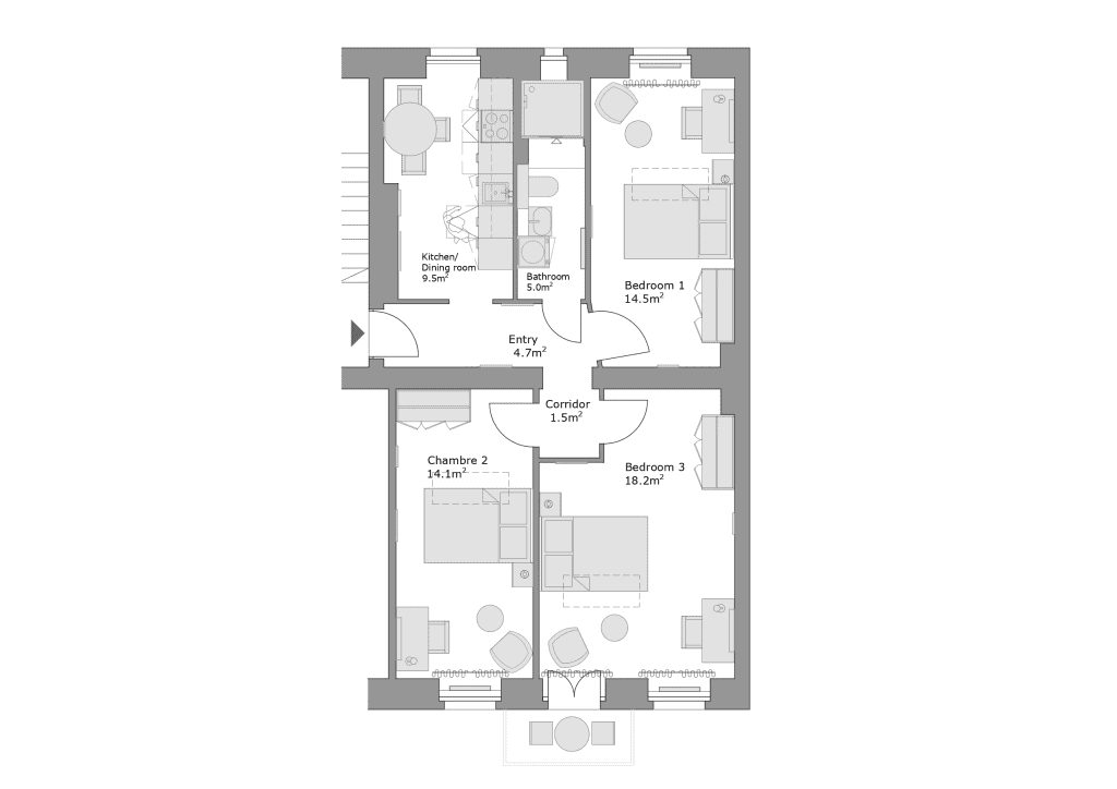 Wohnung zur Miete Wohnen auf Zeit 800 € 3 Zimmer 18 m²<br/>Wohnfläche 01.05.2025<br/>Verfügbarkeit Okerstraße Neukölln Berlin 12049