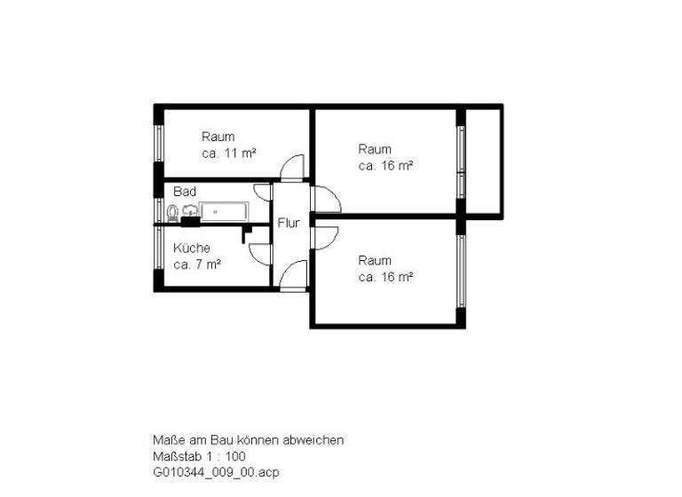 Wohnung zur Miete 323 € 3 Zimmer 59,7 m² 5. Geschoss Brüsseler Str. 2 Südstadt Halle (Saale) 06128