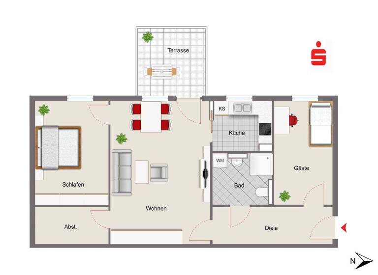 Wohnung zum Kauf 258.000 € 3 Zimmer 79,3 m² Kelheim 93309
