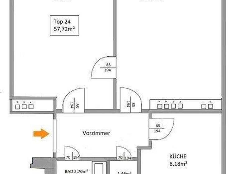 Wohnung zur Miete 809 € 2 Zimmer 57,7 m² 3. Geschoss frei ab 01.05.2026 Flurschützstraße Wien 1120