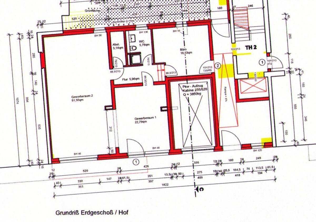 Praxisfläche zur Miete 3.176 € 117,7 m²<br/>Bürofläche Kaiserdamm 13 Charlottenburg Berlin 14059