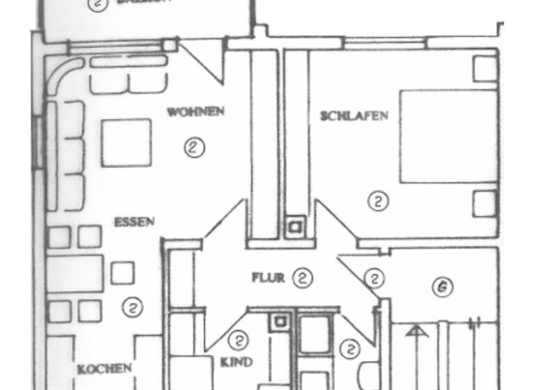 Wohnung zur Miete 900 € 3 Zimmer 74 m² Geschoss 2/4 frei ab sofort Schwenningen Villingen-Schwenningen 78054