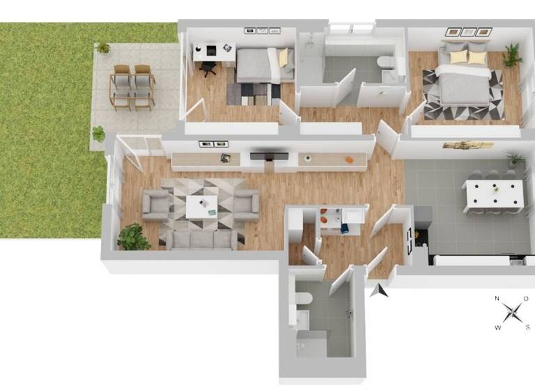 Wohnung zum Kauf 610.000 € 3 Zimmer 102,7 m²<br/>Wohnfläche EG<br/>Geschoss Brühl Freiburg im Breisgau 79106
