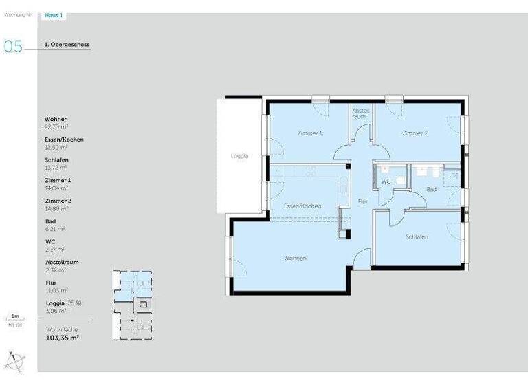 Wohnung zum Kauf provisionsfrei 539.000 € 4 Zimmer 103,4 m² Unterkochen Aalen 73432