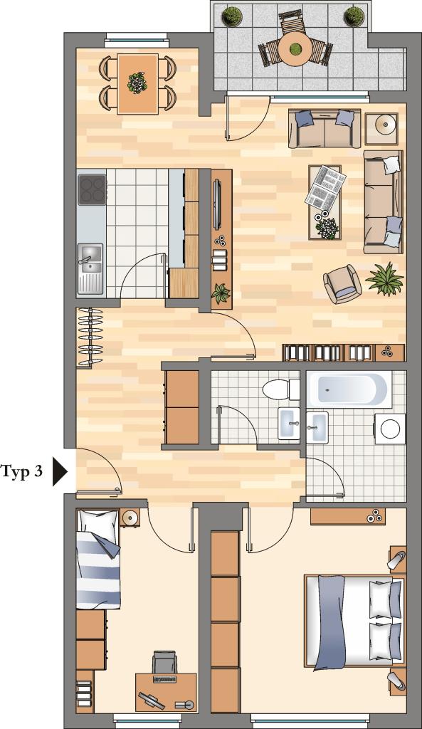 Wohnung zur Miete 579 € 3,5 Zimmer 78,2 m²<br/>Wohnfläche 1.<br/>Geschoss 03.04.2025<br/>Verfügbarkeit Auf dem Haidchen 7 Welper Hattingen 45527