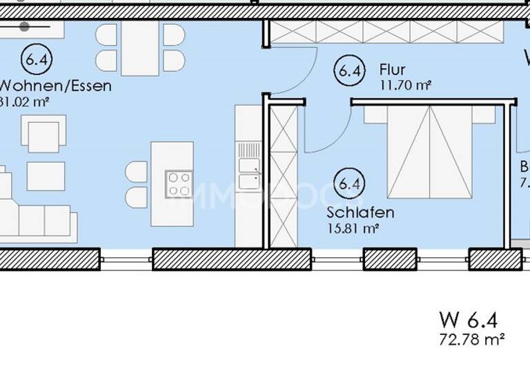 Wohnung zur Miete 1.095 € 2 Zimmer 72,8 m²<br/>Wohnfläche 01.08.2025<br/>Verfügbarkeit Neuhausen Kempten 87439