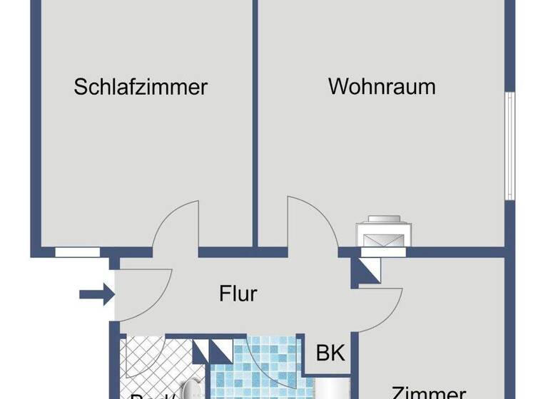 Wohnung zur Miete 519 € 3 Zimmer 68,2 m² 1. Geschoss frei ab 01.04.2026 Eberleinstraße 26 Wiesbaden 65195