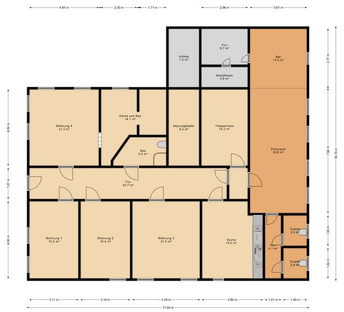 Mehrfamilienhaus zum Kauf 22 Zimmer 570 m²<br/>Wohnfläche 856 m²<br/>Grundstück Berghügel 9 Stützerbach 98714