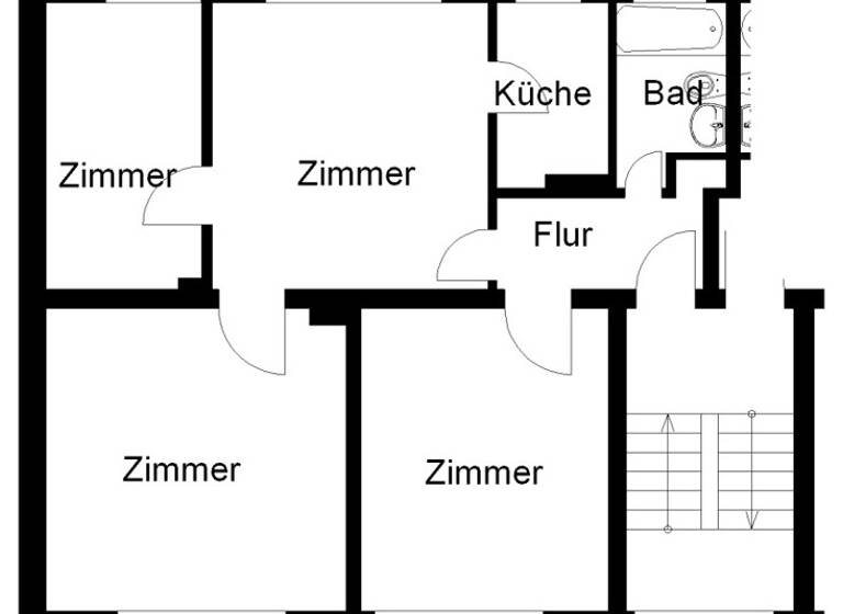 Wohnung zur Miete 726 € 3 Zimmer 66 m² 1. Geschoss frei ab 10.04.2026 Lerchenstr. 87 Sonnenhügel Osnabrück 49088