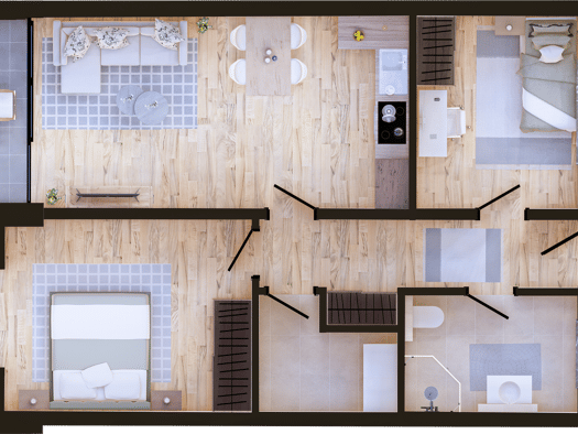Wohnung zum Kauf - Neubau provisionsfrei 261.884 € 3 Zimmer 69,5 m² 1. Geschoss Dorfstraße 82 Leuth Nettetal 41334
