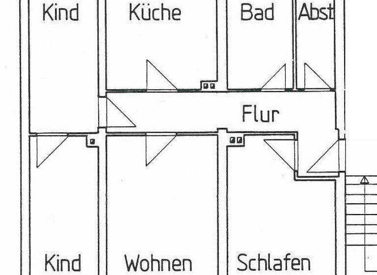 Wohnung zur Miete 435 € 4 Zimmer 79 m² 1. Geschoss Nordring 7 Beilrode 04886