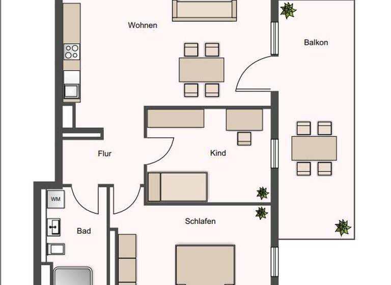 Wohnung zur Miete 1.523 € 3 Zimmer 73,5 m² 1. Geschoss St Leonhard Nürnberg 90439