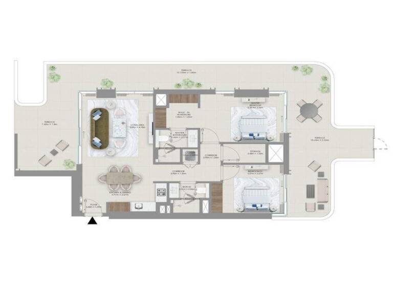 Wohnung zum Kauf - Erstbezug provisionsfrei 1.230.276 € 3 Zimmer 178,5 m² Dubai