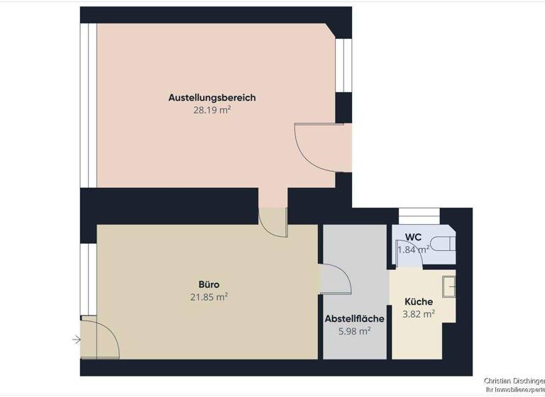 Bürofläche zum Kauf 195.000 € 2 Zimmer 64 m² Bürofläche Kasernenviertel Regensburg 93053