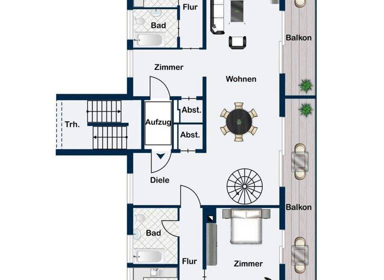 Penthouse zum Kauf 1.980.000 € 12 Zimmer 381,8 m² Innenstadt Baden-Baden 76530