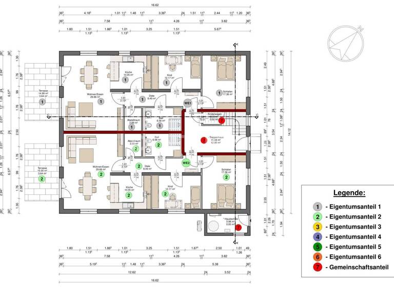 Wohnung zum Kauf - Erstbezug 250.000 € 3 Zimmer 90 m² 1. Geschoss Sinn 35764
