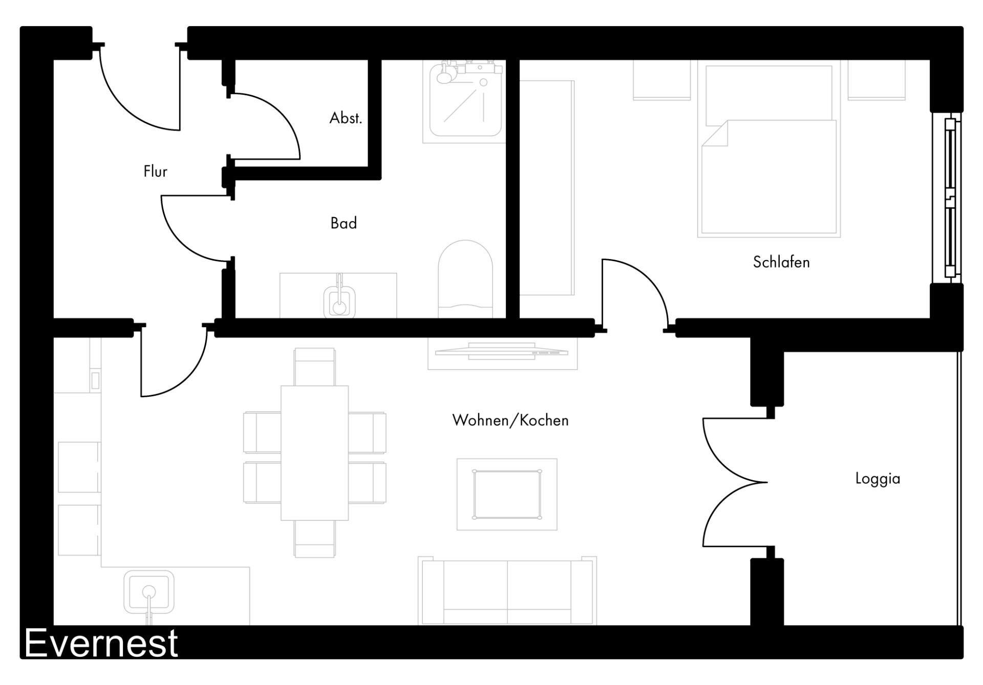 Wohnung zum Kauf 245.560 € 2 Zimmer 61 m²<br/>Wohnfläche 1.<br/>Geschoss Oeding Südlohn 46354