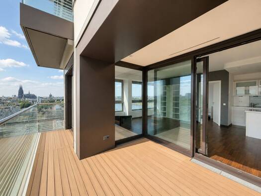 Wohnung zur Miete 3.820 € 3 Zimmer 132 m² 12. Geschoss frei ab sofort Im Zollhafen 12 Altstadt-Süd Innenstadt 50678