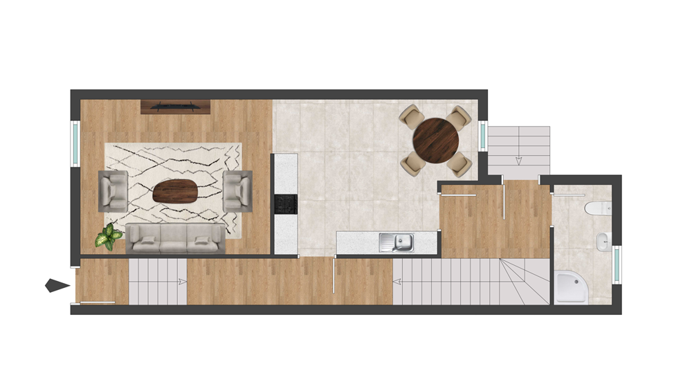 Reihenmittelhaus zum Kauf 5 Zimmer 95 m²<br/>Wohnfläche 200 m²<br/>Grundstück Kolonie 13 Leubnitz Werdau 08412