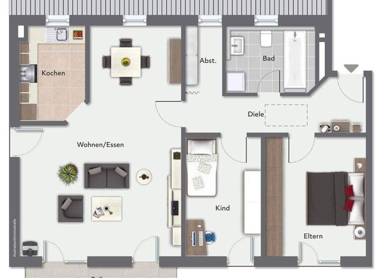 Wohnung zum Kauf 365.000 € 3 Zimmer 85,4 m² frei ab 15.07.2026 Unterbrunnenreuth Ingolstadt 85051