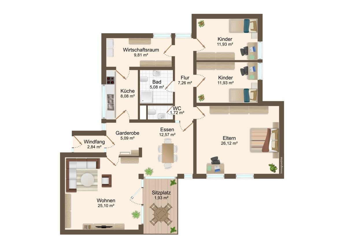 Wohnung zum Kauf 465.000 € 4,5 Zimmer 123,5 m²<br/>Wohnfläche Zollberg Esslingen am Neckar / Zollberg 73734