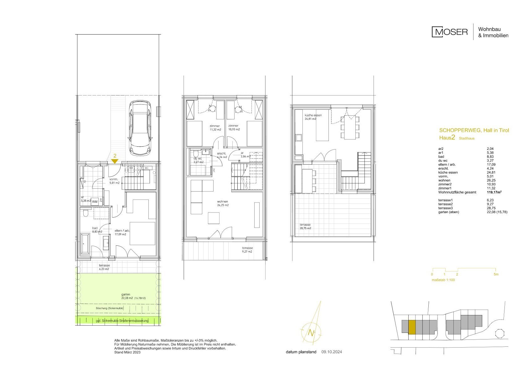 Haus zum Kauf provisionsfrei 793.000 € 119,2 m²<br/>Wohnfläche Hall in Tirol 6060