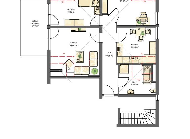 Wohnung zum Kauf 339.000 € 3 Zimmer 92,5 m²<br/>Wohnfläche Dachgeschoss<br/>Geschoss Rommelshausen Kernen 71394