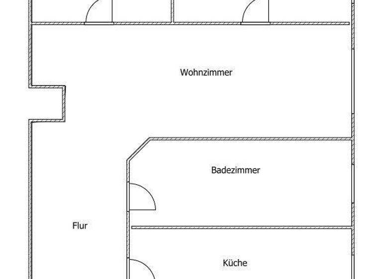 Wohnung zur Miete 624 € 3 Zimmer 95,9 m² 3. Geschoss frei ab sofort Burgstraße 42 Bitterfeld 06749