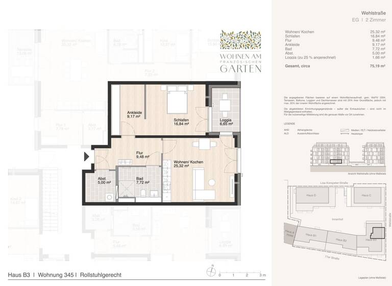 Wohnung zur Miete - Erstbezug 1.120 € 2 Zimmer 75,2 m² Blumlage Celle 29221