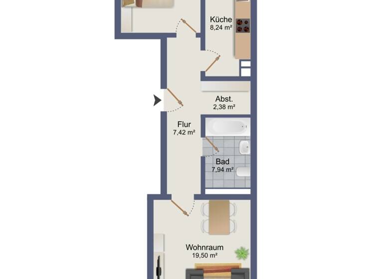 Wohnung zum Kauf 198.000 € 2 Zimmer 65 m² Barkhof Bremen / Schwachhausen 28209