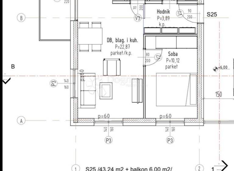 Wohnung zum Kauf 138.720 € 2 Zimmer 46 m² 2. Geschoss Velika Gorica
