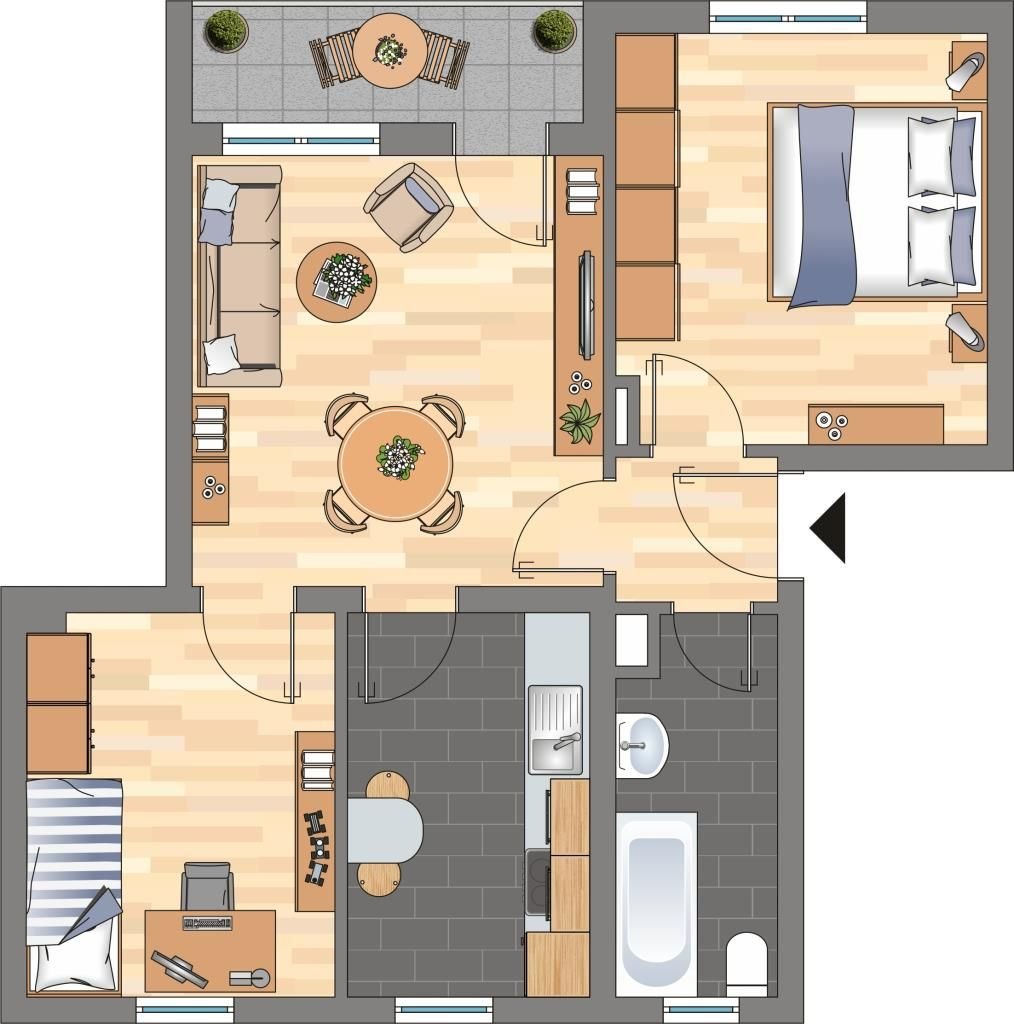 Wohnung zur Miete 409 € 3,5 Zimmer 53,1 m²<br/>Wohnfläche 2.<br/>Geschoss 13.02.2025<br/>Verfügbarkeit Möllerstraße 95 Elsey-Nord Hagen 58119