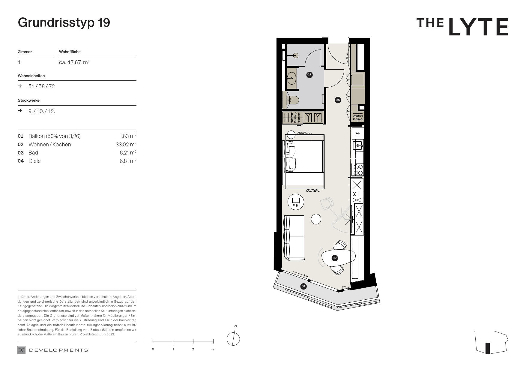 Studio zum Kauf 998.500 € 1 Zimmer 47,5 m²<br/>Wohnfläche HafenCity Hamburg 20457