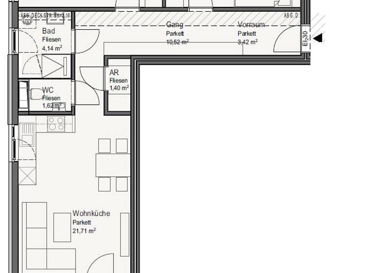 Wohnung zum Kauf - Erstbezug 233.000 € 3 Zimmer 75,5 m² 2. Geschoss Felix Iribauer-Straße Oberwagram St. Pölten 3100