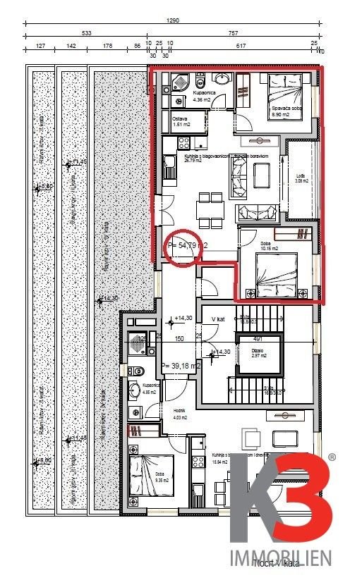 Wohnung zum Kauf 208.202 € 2 Zimmer 54,8 m²<br/>Wohnfläche 5.<br/>Geschoss Pula 52100