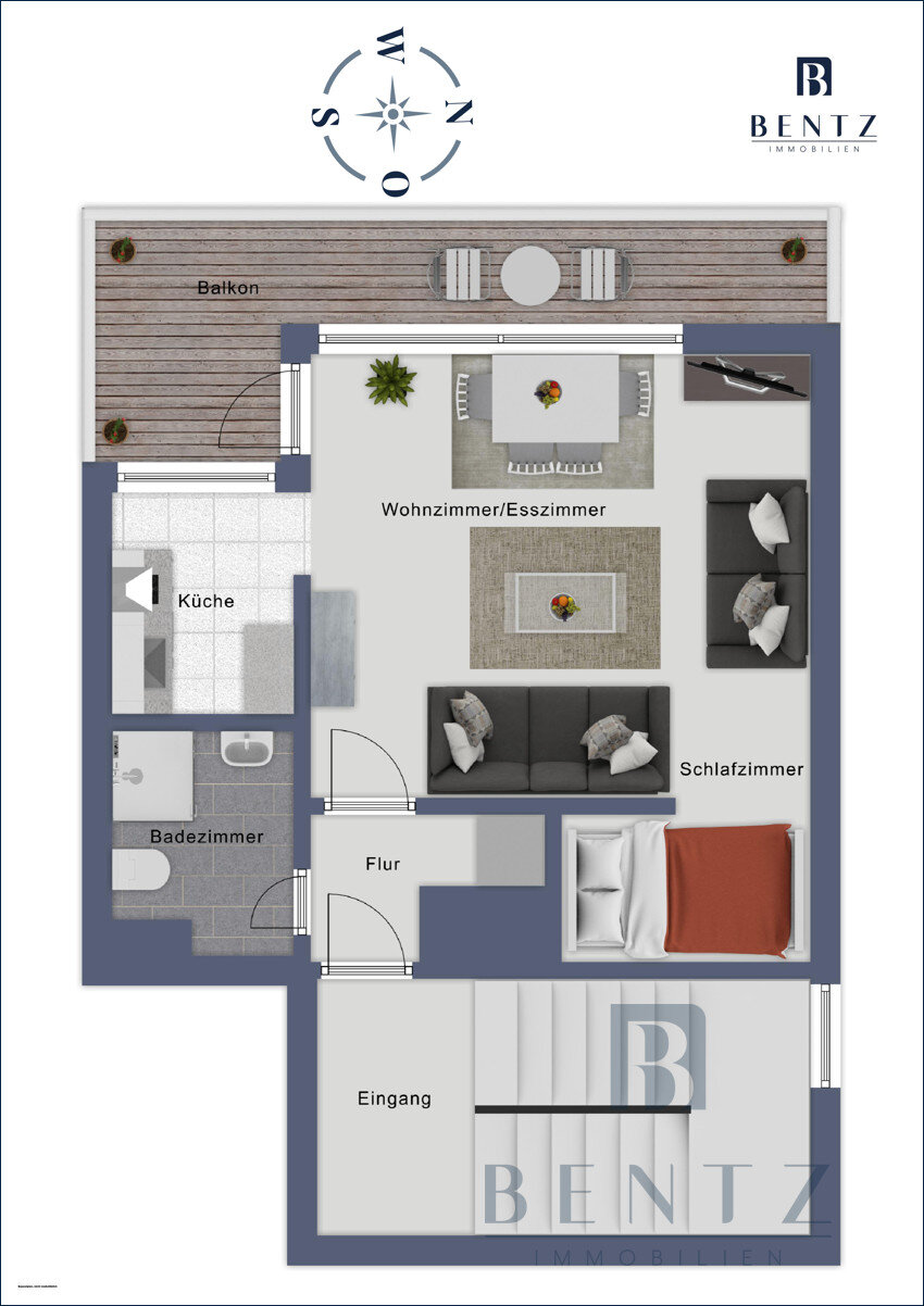 Wohnung zur Miete 385 € 1,5 Zimmer 37 m²<br/>Wohnfläche 3.<br/>Geschoss Klushof Bremerhaven 27580