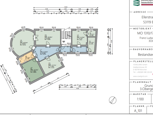 Wohnung zur Miete 1.150 € 5 Zimmer 150,7 m² 3. Geschoss Franz-Ludwig-Str. 27 Innenstadt Trier 54290