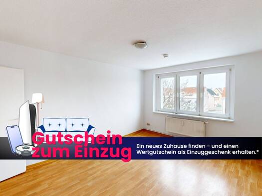 Wohnung zur Miete 299 € 3 Zimmer 58,6 m² 2. Geschoss frei ab 01.10.2026 Nordstraße 15 A Lutherstadt Wittenberg Wittenberg 06886