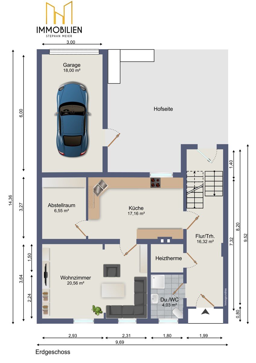 Reihenmittelhaus zum Kauf 235.000 € 7 Zimmer 185,4 m²<br/>Wohnfläche 149 m²<br/>Grundstück Zentrum Rudolstadt 07407