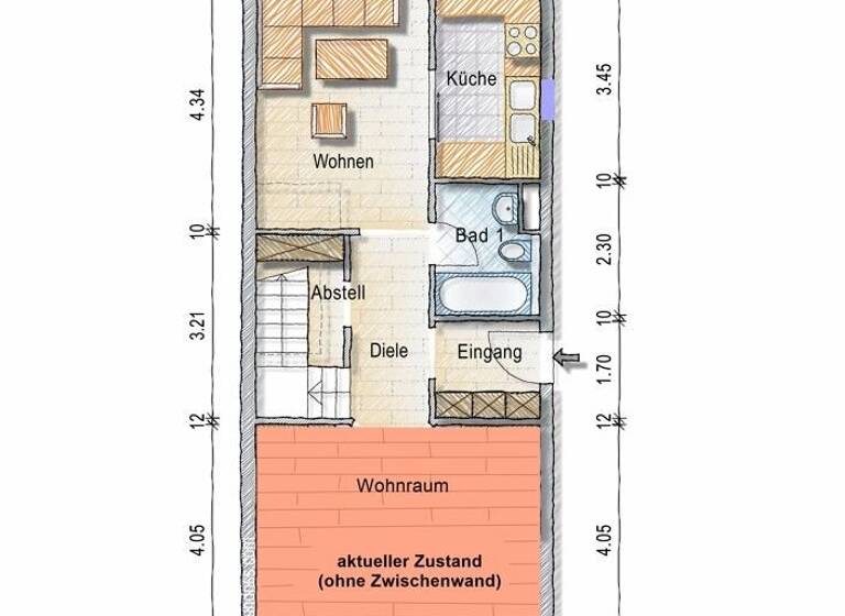 Wohnung zum Kauf 325.000 € 3 Zimmer 97,8 m² Waldkraiburg 84478