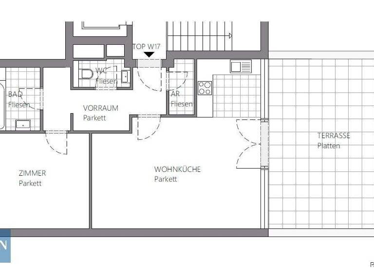Wohnung zur Miete 935 € 2 Zimmer 62 m² 3. Geschoss frei ab 01.04.2026 Rheinstraße 51-61 Bregenz 6900