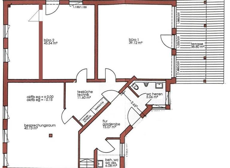 Bürofläche zur Miete provisionsfrei 2.500 € 4 Zimmer 163 m² Bürofläche Heimstetten Kirchheim bei München 85551