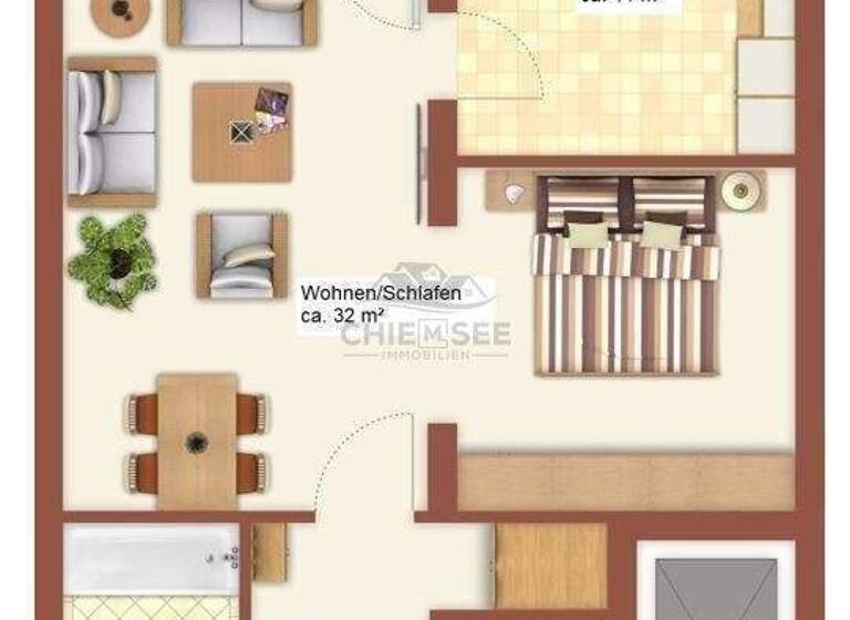 Studio zum Kauf 148.000 € 1 Zimmer 57 m² 13. Geschoss Neuötting 84524